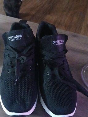 Brand New Black Orthora footwear Knit Athletic Sneakers